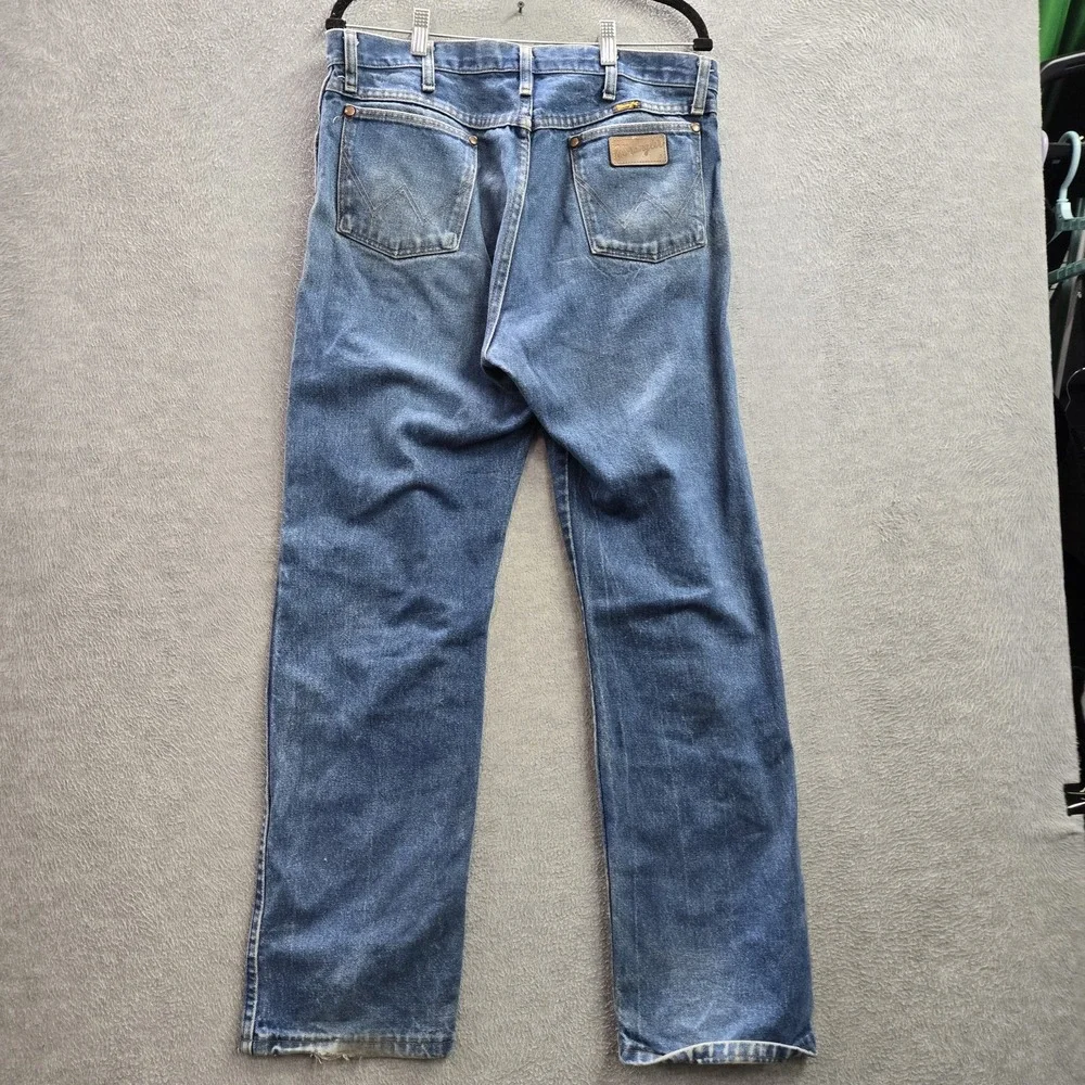 Wrangler Men Jeans 36X32 Blue Denim 13MWZ Cowboy Cut Original Fit 30